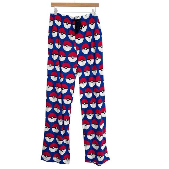 Men's Pokemon Pokeball All Over Printed Sleep Lounge Pajama Pants XL - Picture 2 of 9